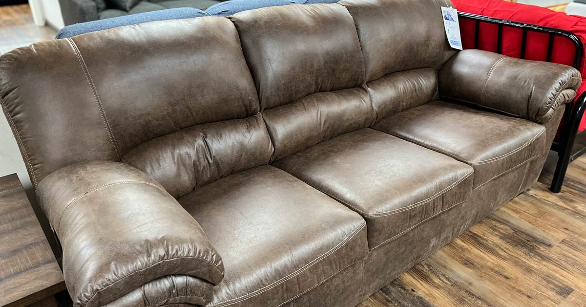 Hausers_BrownLeatherCouch